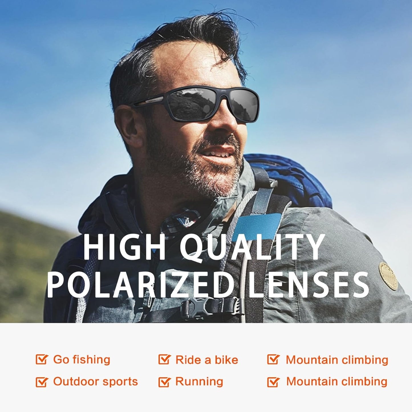 Suoso - Polarized Sports Sunglasses