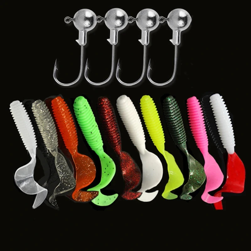 Zestaw silikonowych kopytek wędkarskich