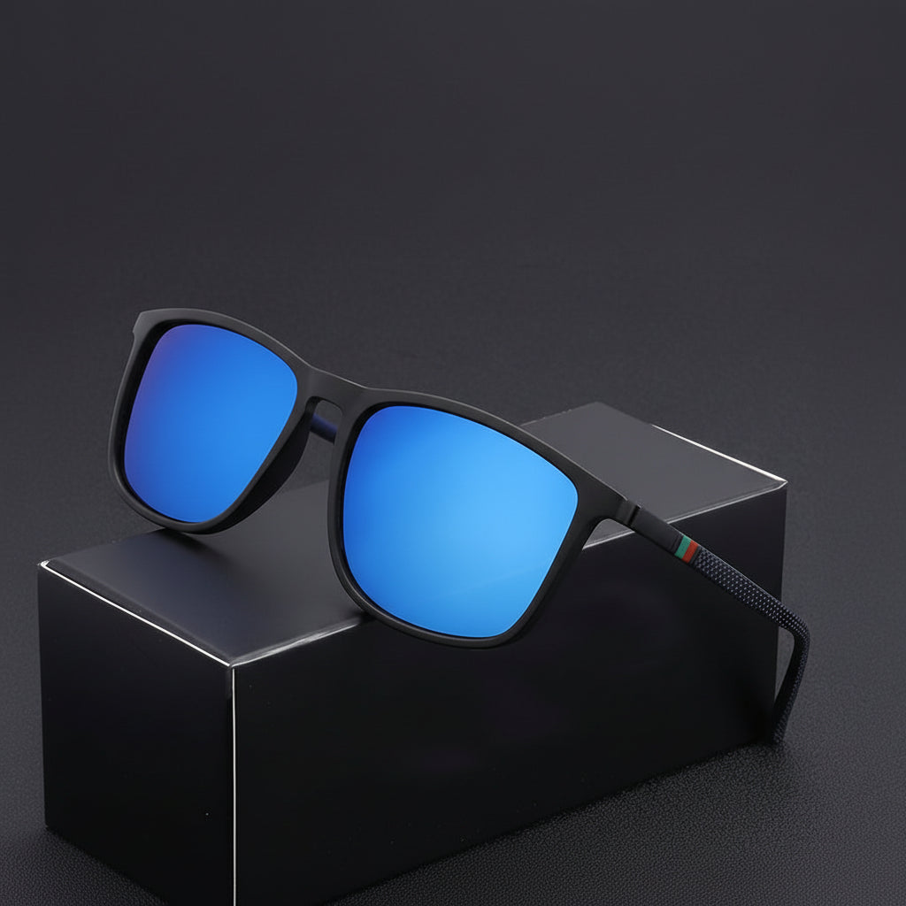 Rain™ | Classic Square Men’s Eyeglasses Lightweight Black Frame